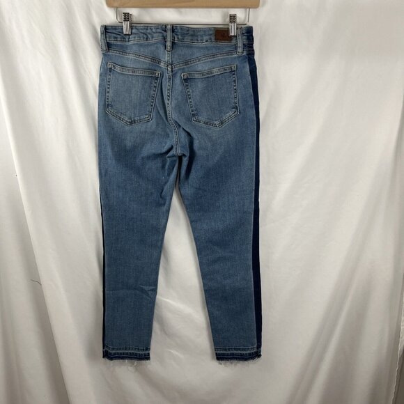 Lauren Ralph Lauren Premier Straight Cropped Jeans Womens Size 4 Patchwork - Picture 7 of 11